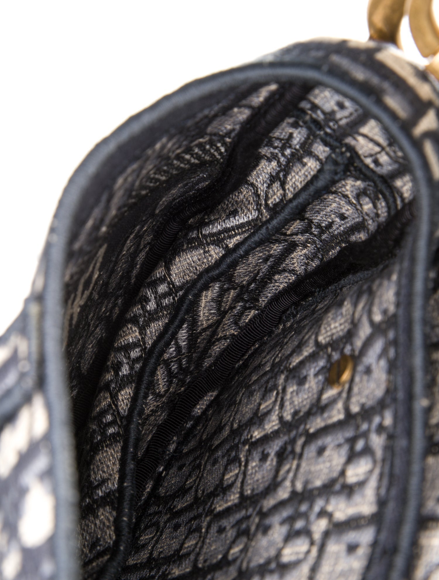 Christian Dior Oblique Jacquard Saddle Mini